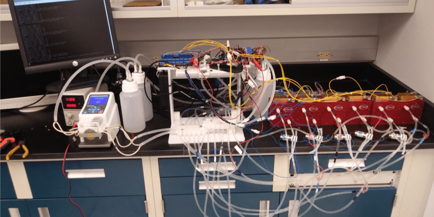 Battery equipment in a lab